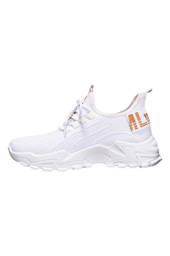 Women's Mesh Solid Color Lace Up Breathable Running Shoes Comfortable Athletic Footwear Black 38