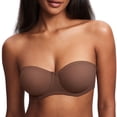 thumbnail image 1 of Women's Mesh Strapless Bra Sheer Unlined See Through Underwire Bras Plus Size, 1 of 4