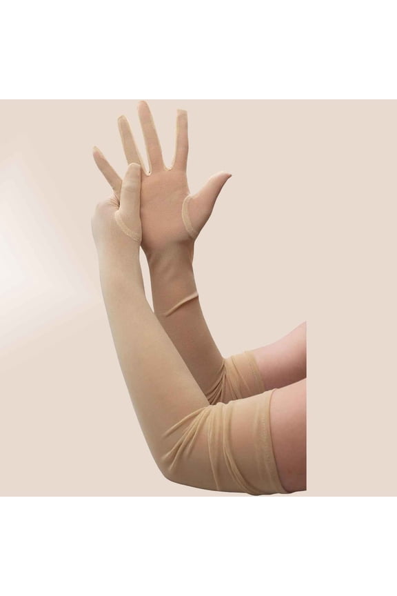 Women's Mesh Tulle Sheer Stretch Long Gloves Bridal Wedding Formal Prom Accessories