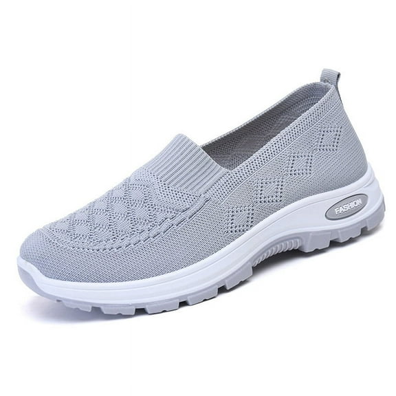 Women's Mesh Walking Shoes  Sneakers,Anti-Slip Breathable Athletic Comfortable Light Flat Loafer Nurse Shoes