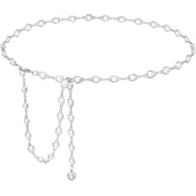 Women s Metal Waist Chain Adjustable Gold Silver Chain Belt for Dresses Jeans