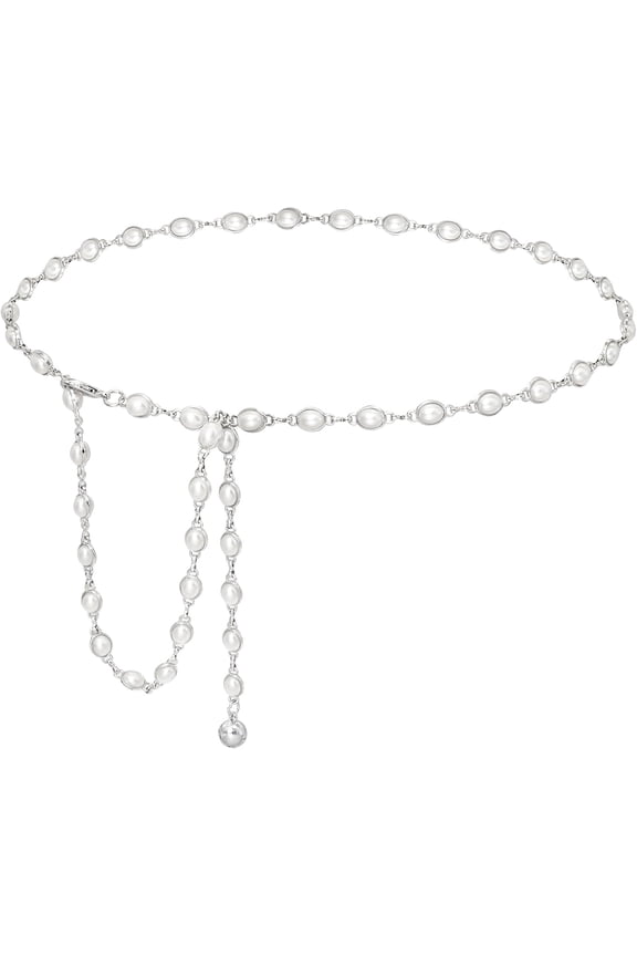 Women’s Metal Waist Chain Adjustable Gold Silver Chain Belt for Dresses Jeans