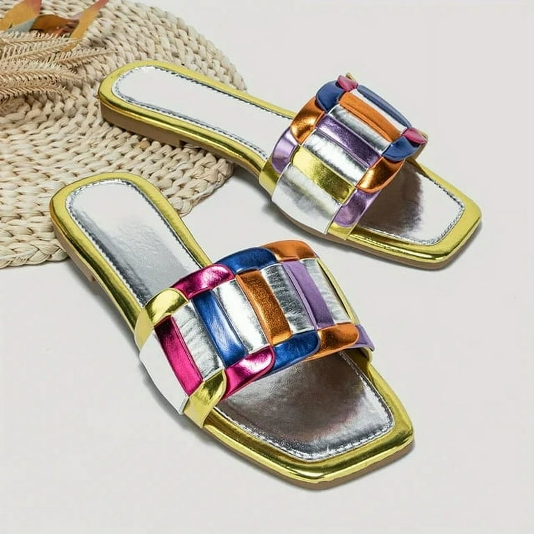 Cute colorful sandals clearance