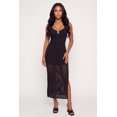 thumbnail image 1 of Women's Metallic Detail Cutout Knit Maxi Dress, 1 of 3