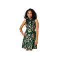 thumbnail image 1 of Women's Metallic Jacquard Fit & Flare Dress Hunter 10, 1 of 1