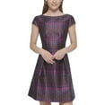 thumbnail image 1 of Women's Metallic Jacquard Fit & Flare Dress Pink Multi 10, 1 of 1