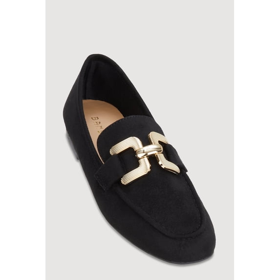 Women's Metallic Pendant Loafers