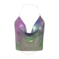thumbnail image 1 of Women's Metallic Sequin Party Top Nightclub Festival Sexy Shiny Blouse Elegant Fashionable Stylish Outfit, 1 of 2