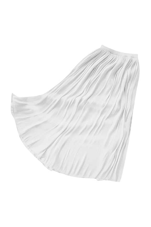 Women's Metallic Shiny Maxi Skirts Lightweight Flowy Skirt For Summer Beach Holiday Leather Skirt for Women Belly Fringe Skirt Poodle Skirts for Women Corduroy Skirts for Women Pencil Skirt Drawstring