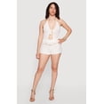 thumbnail image 1 of Women's Metallic Starfish Chain Detail Crochet Shorts, 1 of 4