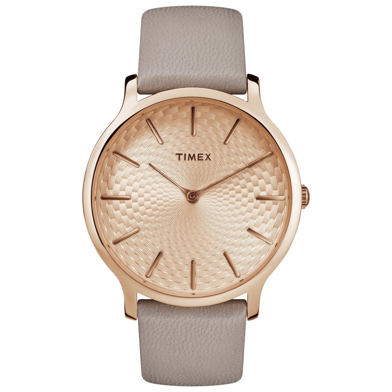 Stylish Women\'s Leather Strap Watch Gray /Rose Gold Anne Klein | Accessories | Stylish Womens Leather Strap  main image 3