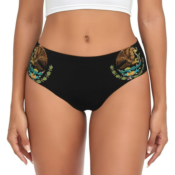 Women's Mexico-Logo Hipster Underwear 3D printed Bikini Panties Briefs Medium