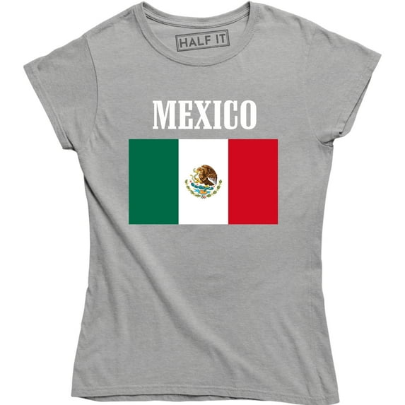 Women's Mexico National Team Top Mexican Flag Pride Country Soccer Sports T-Shirt