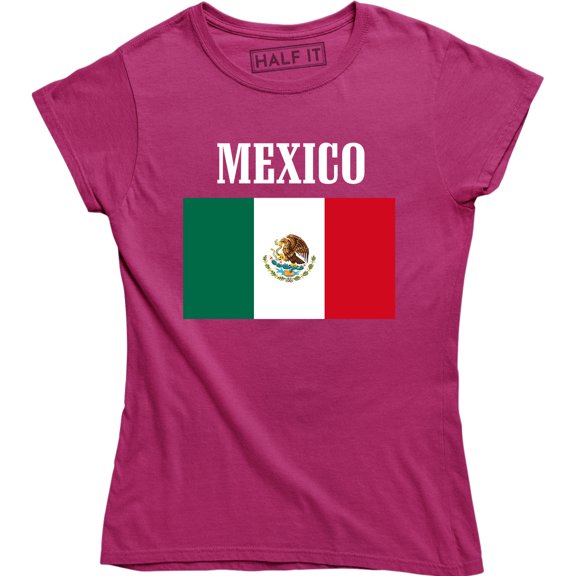Women's Mexico National Team Top Mexican Flag Pride Country Soccer Sports T-Shirt