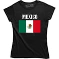 thumbnail image 1 of Women's Mexico National Team Top Mexican Flag Pride Country Soccer Sports T-Shirt, 1 of 4