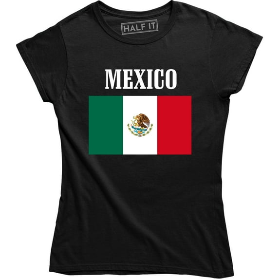Women's Mexico National Team Top Mexican Flag Pride Country Soccer Sports T-Shirt