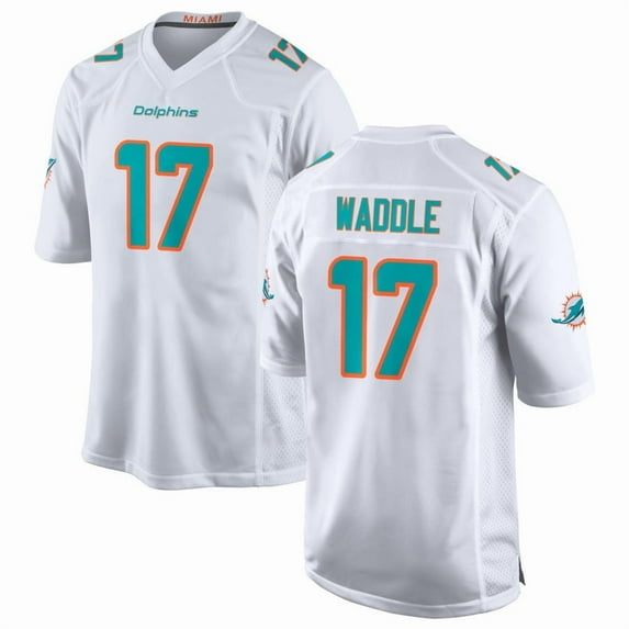 Women's Miami Waddle 17 White Stitched T-Shirts Sports Player Game Top, Medium