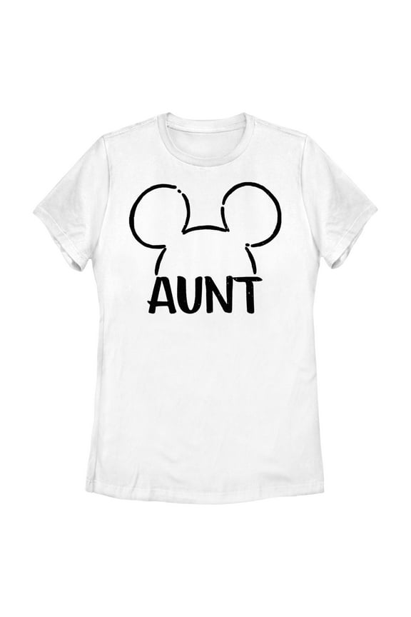 Women's Mickey & Friends Aunt Line Ears Graphic T-Shirt