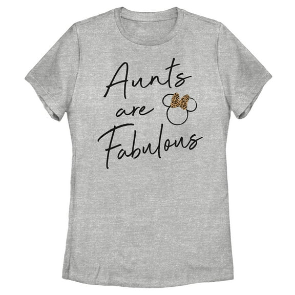 Women's Mickey & Friends Aunts Are Fabulous  Graphic Tee Athletic Heather Small