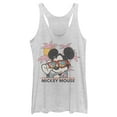 thumbnail image 1 of Women's Mickey & Friends Beach Ready Mickey Mouse  Racerback Tank Top White Heather Medium, 1 of 4