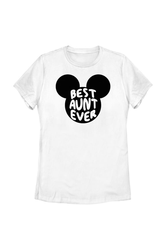 Women's Mickey & Friends Best Aunt Ever Mouse Ears Graphic T-Shirt