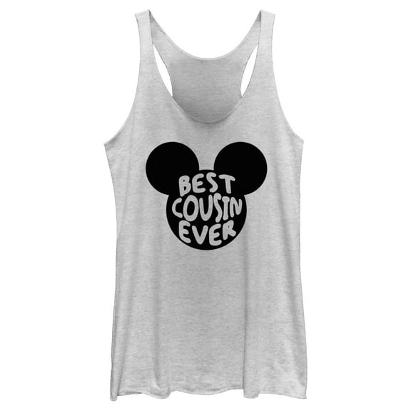 Women's Mickey & Friends Best Cousin Ever Mouse Ears Racerback Tank Top