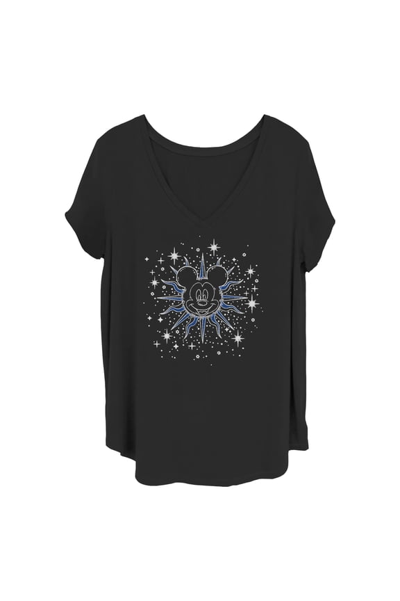 Women's Mickey & Friends Celestial Icon Stars Graphic T-Shirt