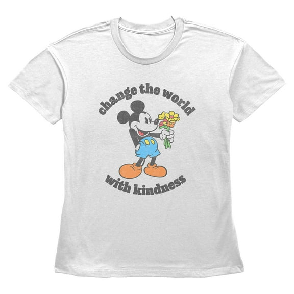 Women's Mickey & Friends Change the World with Kindness Graphic T-Shirt