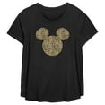thumbnail image 1 of Women's Mickey & Friends Cheetah Print Mouse Logo Graphic T-Shirt, 1 of 3