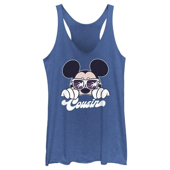 Women's Mickey & Friends Cool Summer Cousin  Racerback Tank Top