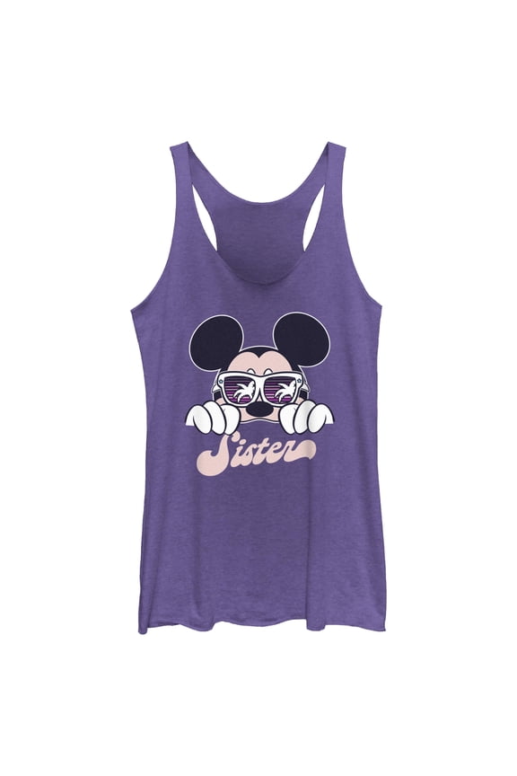 Women's Mickey & Friends Cool Summer Sister Racerback Tank Top