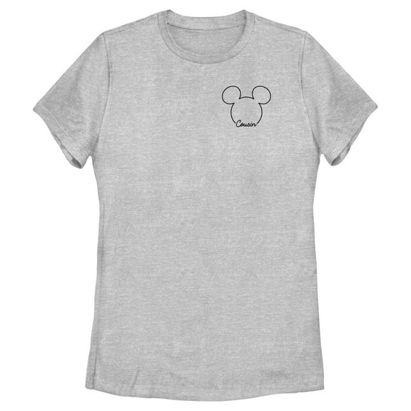Women's Mickey & Friends Cousin Small Logo  Graphic T-Shirt