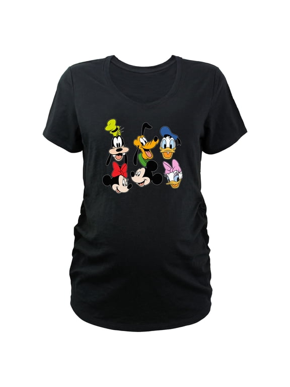 Women's Mickey & Friends Crew Portraits Graphic Maternity T-Shirt