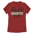 thumbnail image 1 of Women's Mickey & Friends Daughter Holiday Plaid Pattern Graphic T-Shirt, 1 of 4