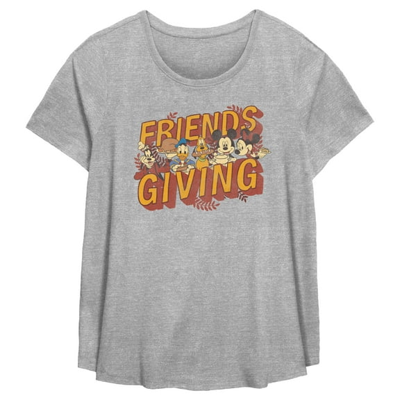 Women's Mickey & Friends Friendsgiving Celebration Graphic T-Shirt