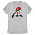 thumbnail image 1 of Women's Mickey & Friends Goofy Christmas Glasses Graphic Tee Athletic Heather 2X Large, 1 of 4