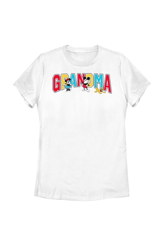 Women's Mickey & Friends Grandma Collegiate Graphic T-Shirt