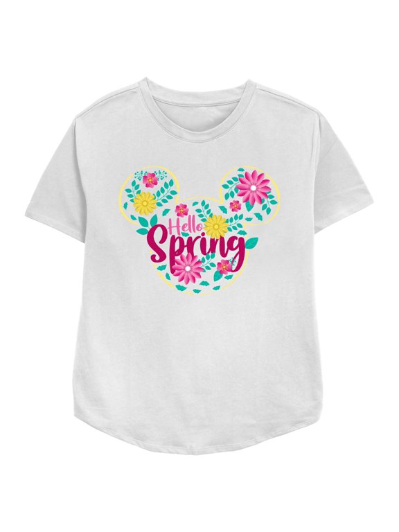 Women's Mickey & Friends Hello Spring Logo Graphic T-Shirt