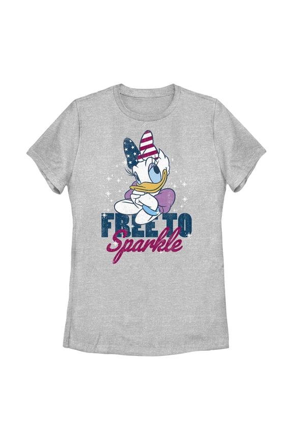 Women's Mickey & Friends Mickey and Friends Daisy Free to Sparkle Graphic T-Shirt