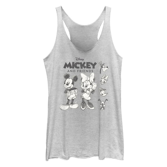 Women's Mickey & Friends Mickey and Friends Sketch  Racerback Tank Top
