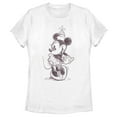 thumbnail image 1 of Women's Mickey & Friends Minnie Mouse Vintage Sketch Graphic Tee White X Large, 1 of 9