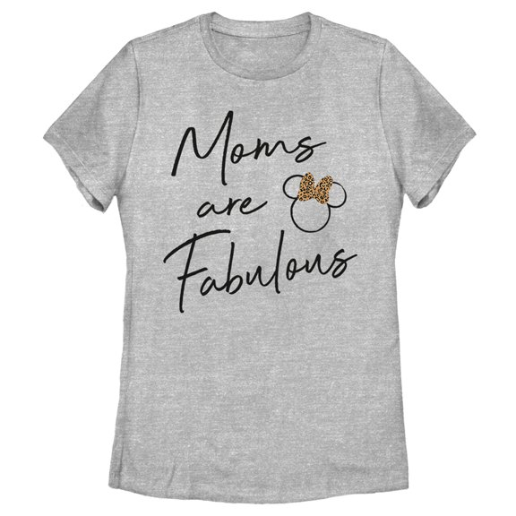 Women's Mickey & Friends Mother's Day Minnie Logo  Graphic Tee Athletic Heather 2X Large