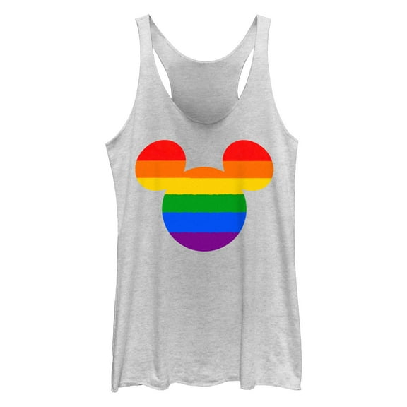Women's Mickey & Friends Rainbow Ears  Racerback Tank Top