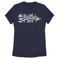 thumbnail image 1 of Women's Mickey & Friends Retro Birthday Boy Graphic Tee Navy Blue Medium, 1 of 4
