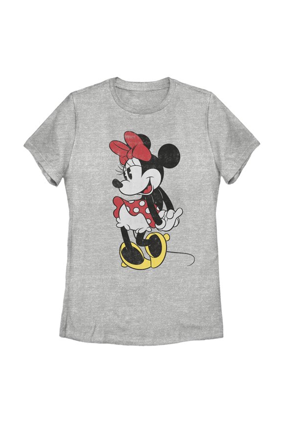 Women's Mickey & Friends Retro Minnie Graphic Tee Athletic Heather 2X Large