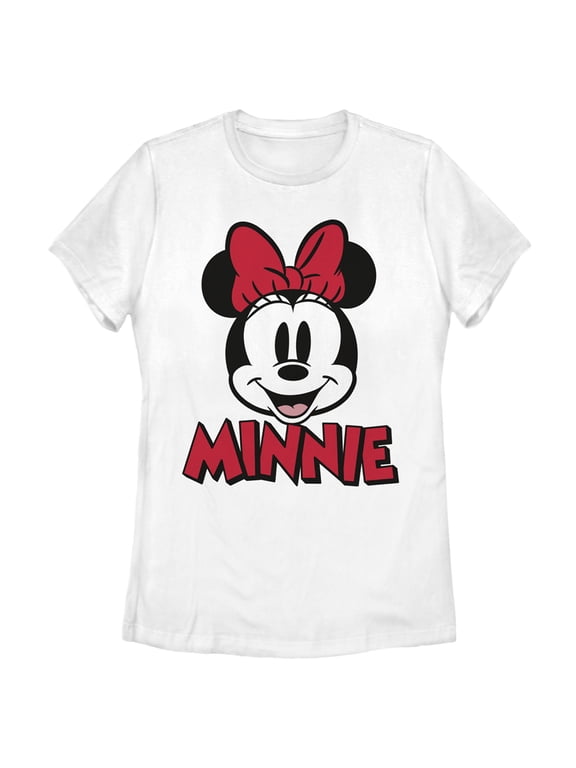 Disney Women's Mickey & Friends Retro Minnie Mouse Graphic Tee,