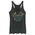 thumbnail image 1 of Women's Mickey & Friends Spring Into the Season Racerback Tank Top Black Heather Small, 1 of 4