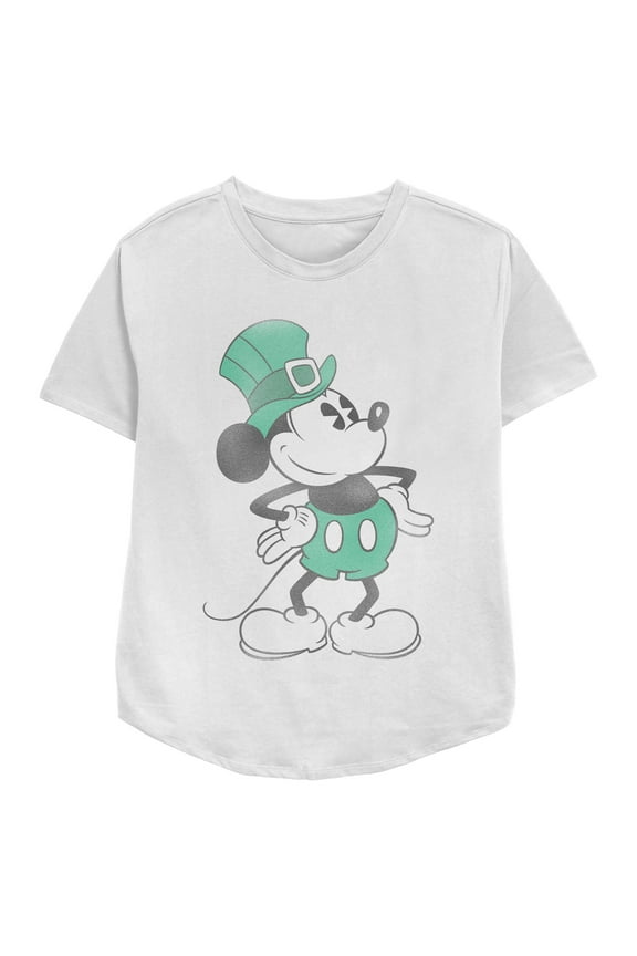 Women's Mickey & Friends St. Patrick's Day Leprechaun Pose Graphic T-Shirt