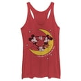 thumbnail image 1 of Women's Mickey & Friends Star Crossed Lovers Racerback Tank Top Red Heather 2X Large, 1 of 4