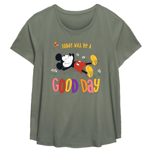 Women's Mickey & Friends Today Will Be a Good Day Graphic T-Shirt